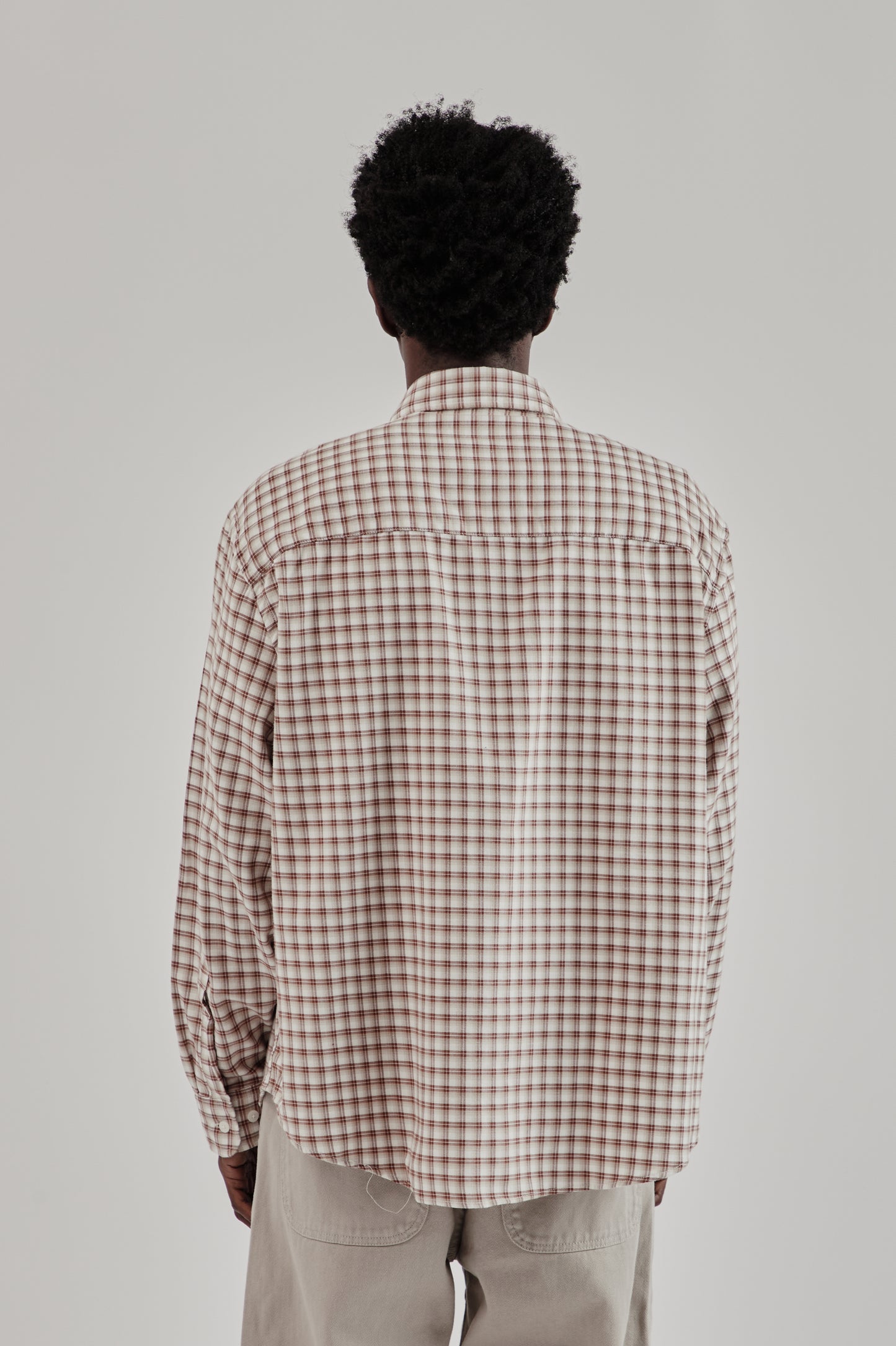Oversized Shirt - Plaid Red