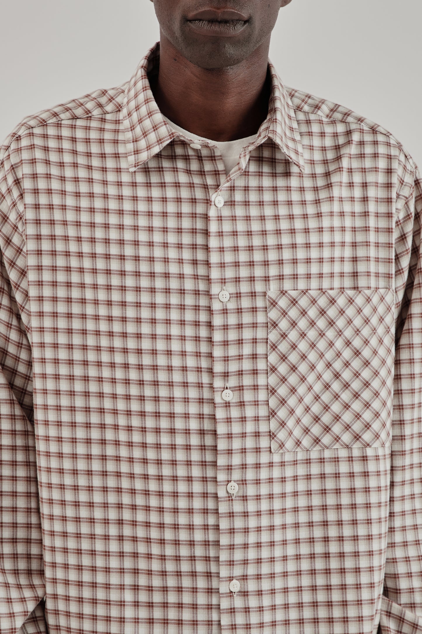 Oversized Shirt - Plaid Red