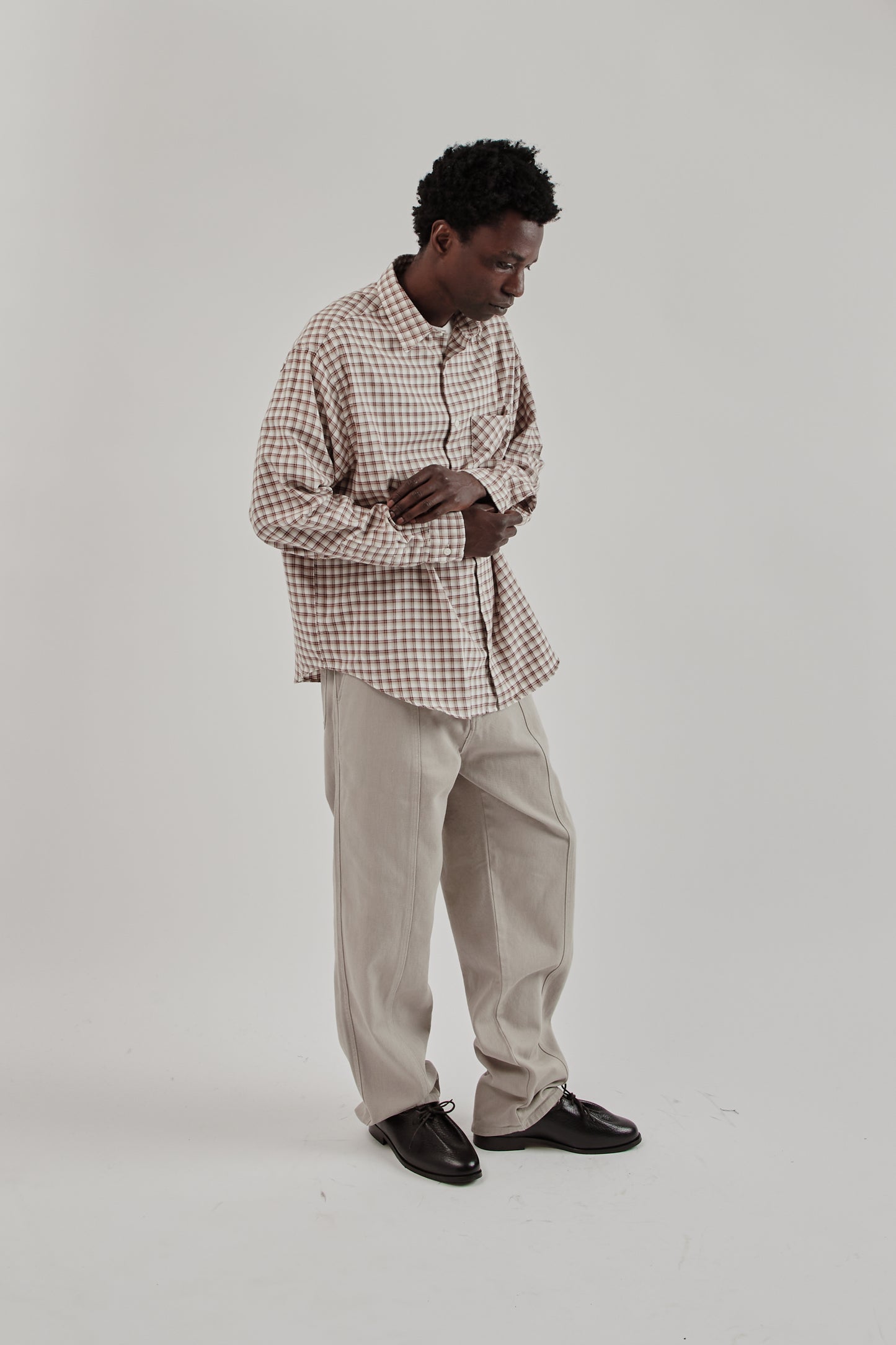 Oversized Shirt - Plaid Red