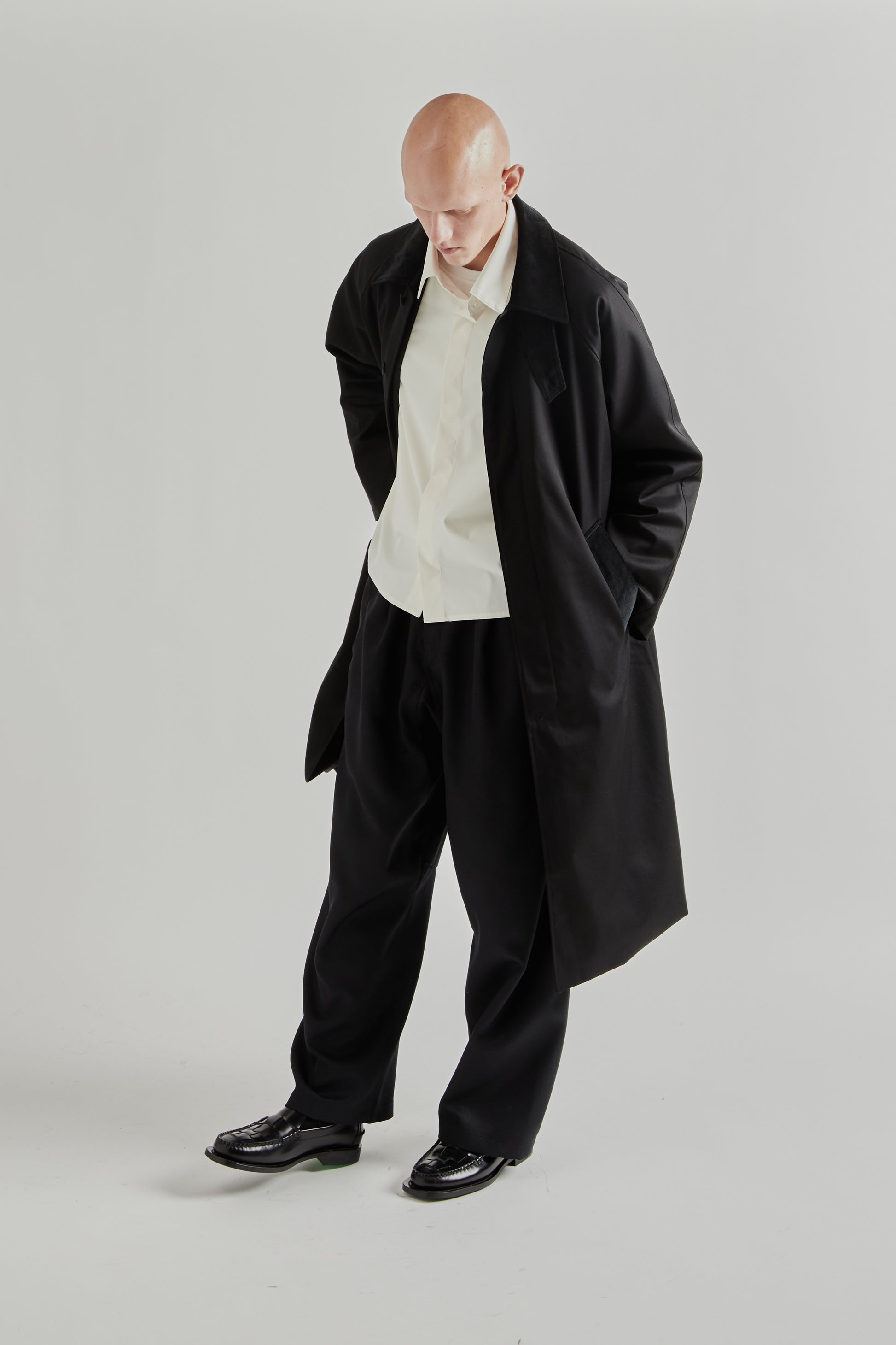 Fairly Normal FW25 Raglan Top Coat Black 15