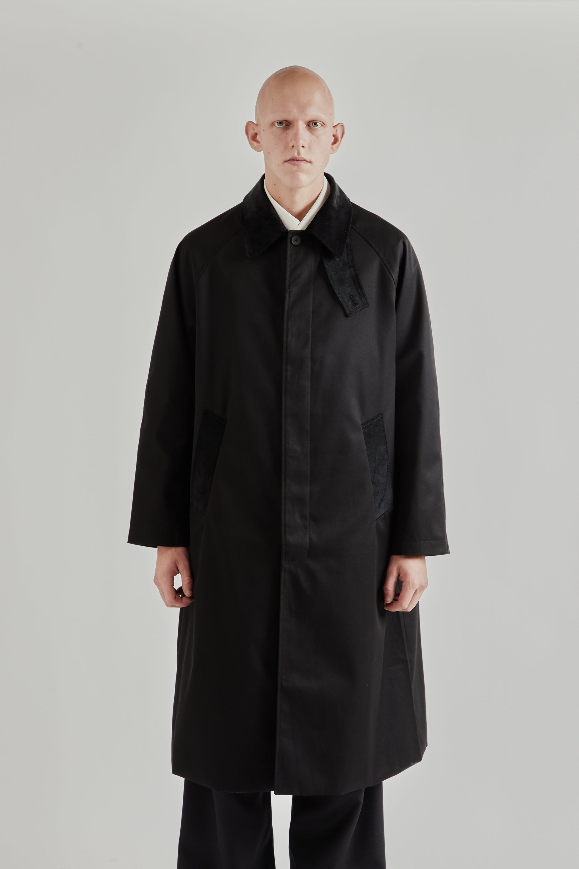 Fairly Normal FW25 Raglan Top Coat Black 2