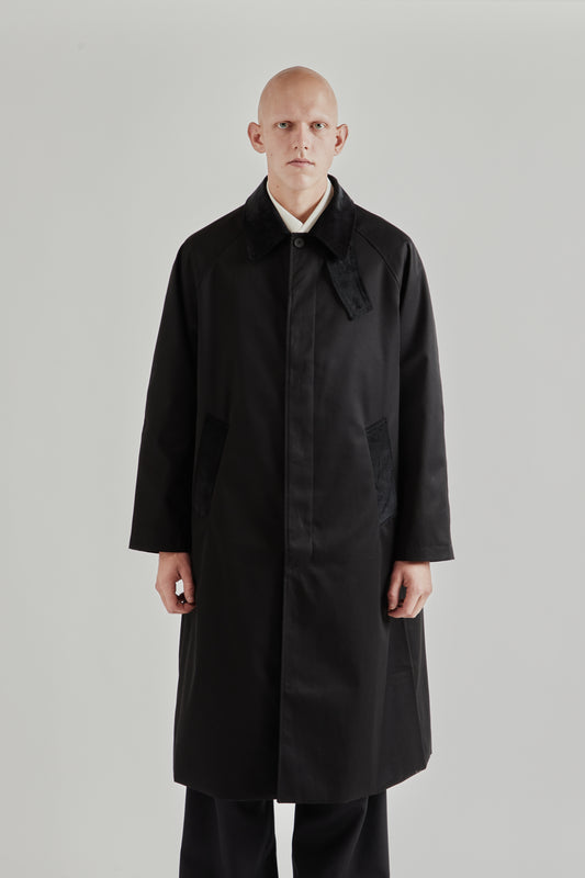 Fairly Normal FW25 Raglan Top Coat Black 2