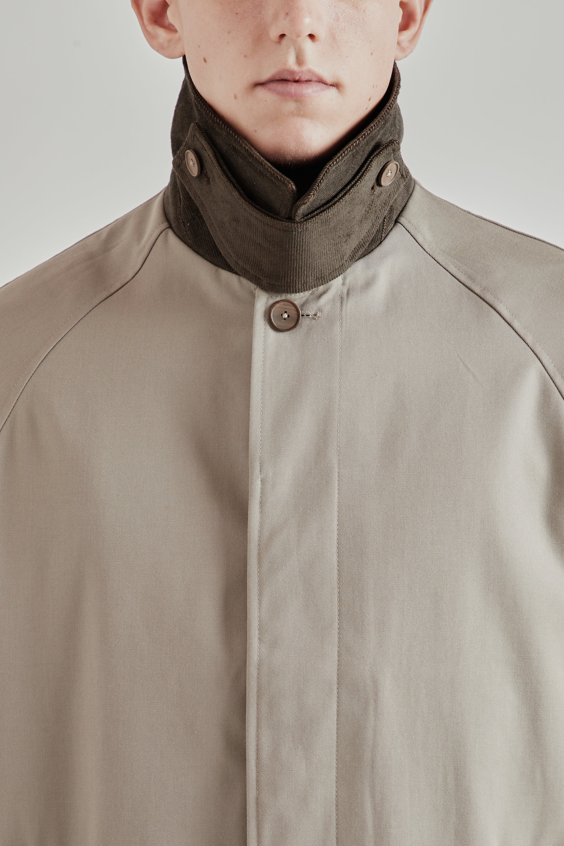 Fairly Normal FW25 Raglan Top Coat Sand 11