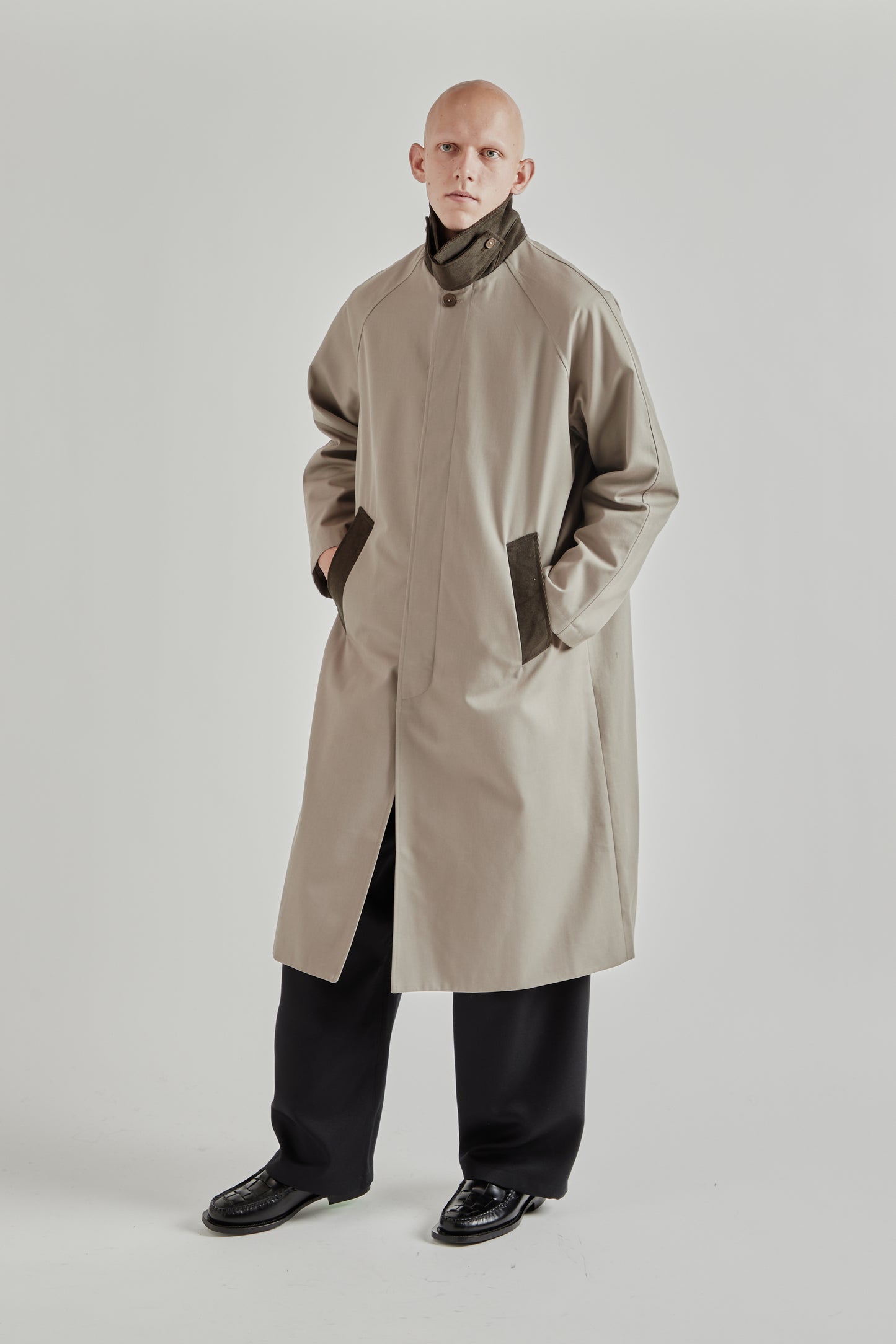 Fairly Normal FW25 Raglan Top Coat Sand 13