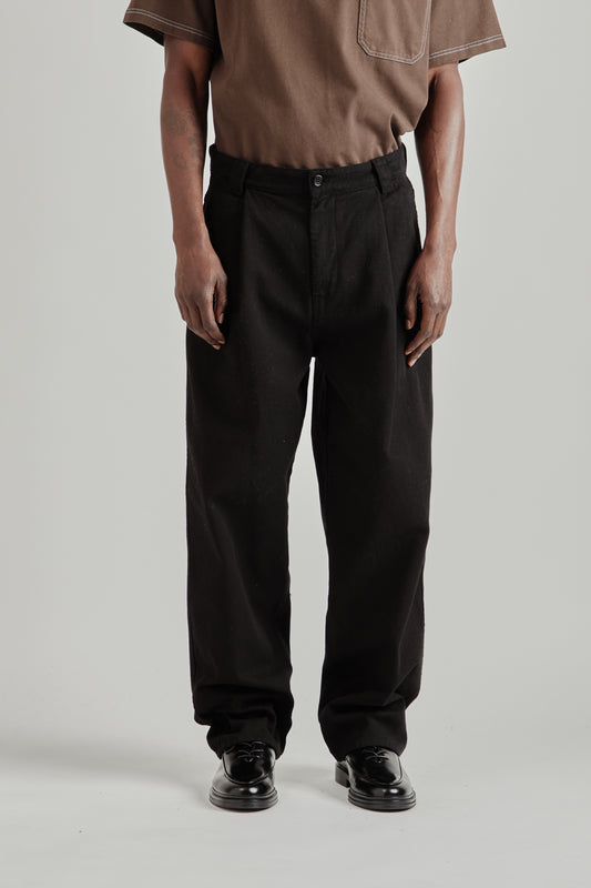 Fairly Normal FW26 Big Pants Black-Shirt Brown0466