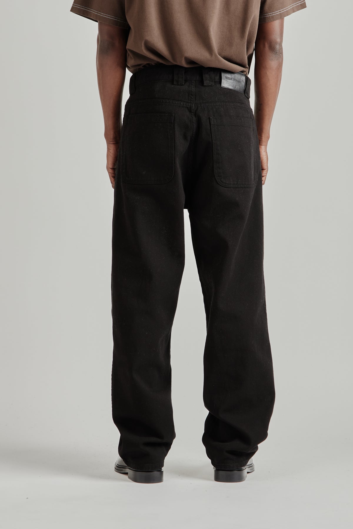 Fairly Normal FW26 Big Pants Black-Shirt Brown0472
