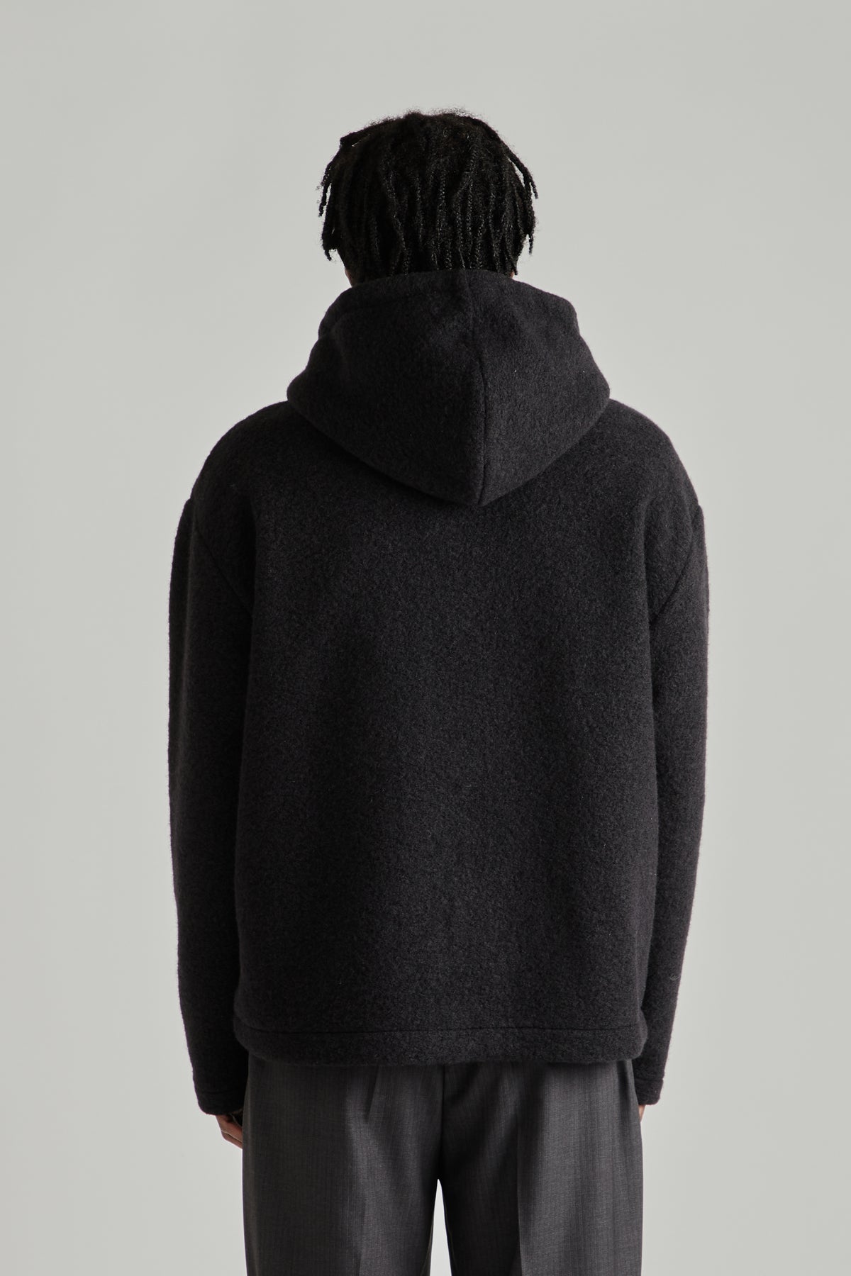 Full-Zip Hoodie - Brushed Black
