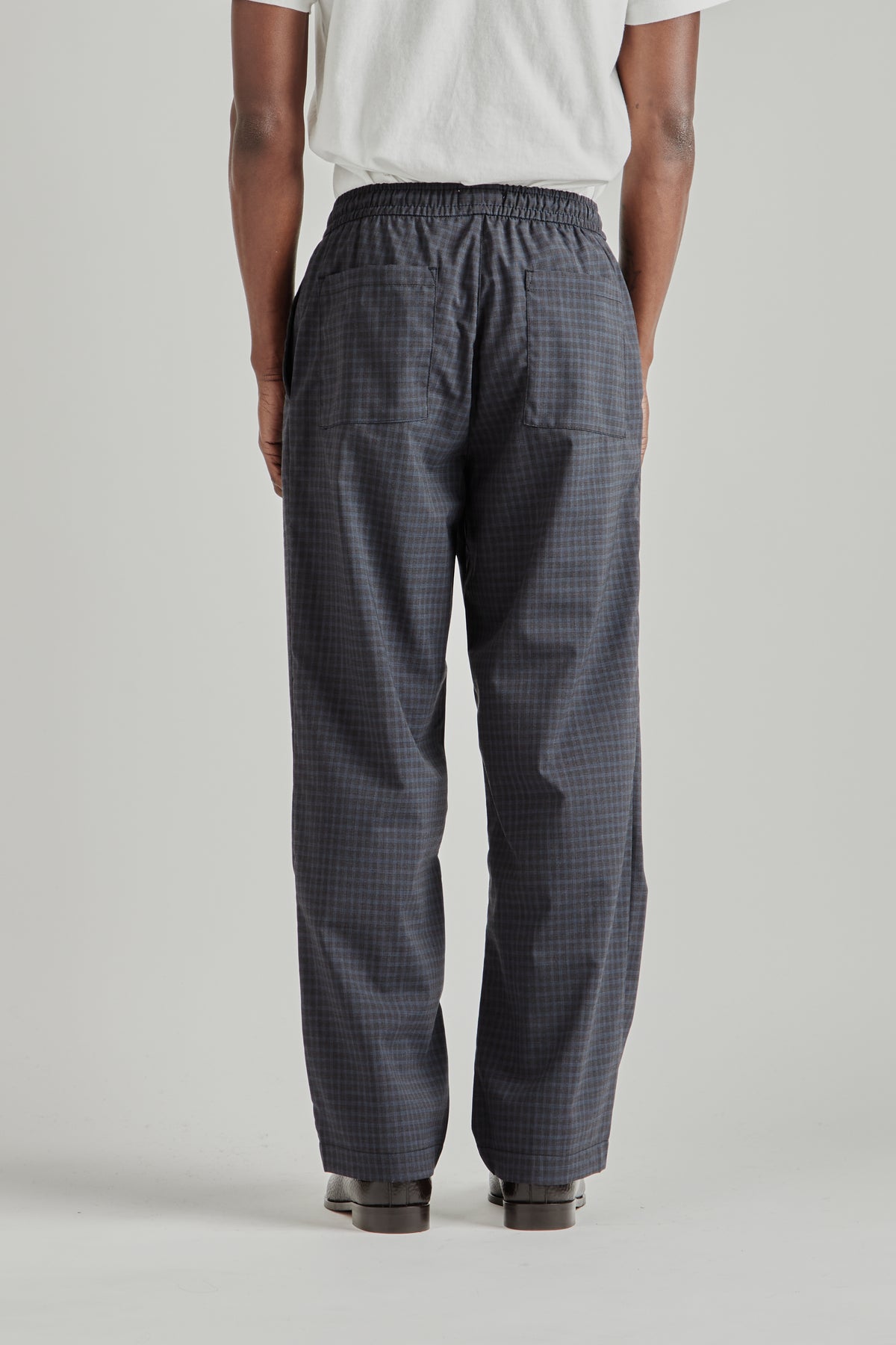 Lounge Pants - Wool Plaid Blue