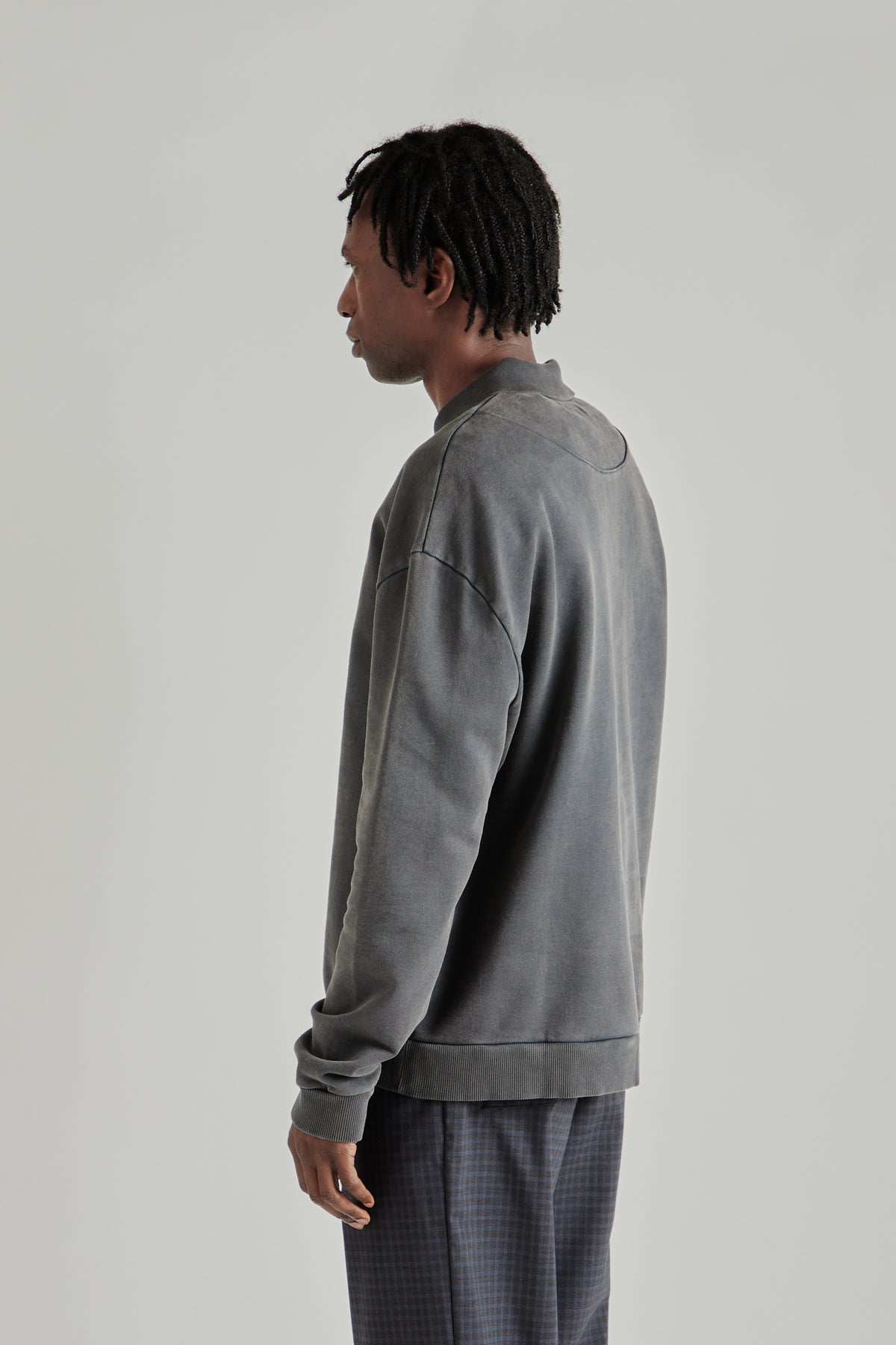 Polo Pullover - Washed Black