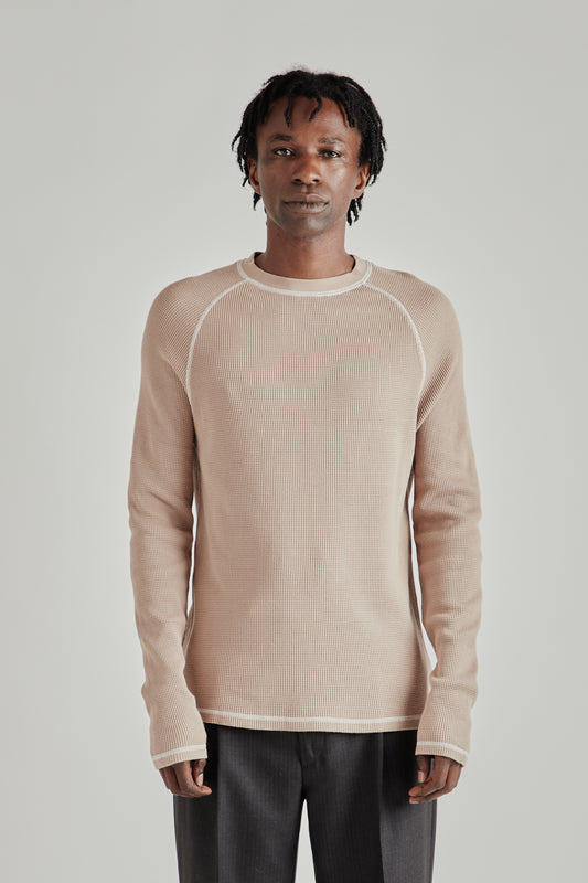Fairly Normal FW26 Raglan Undershirt Taupe0337