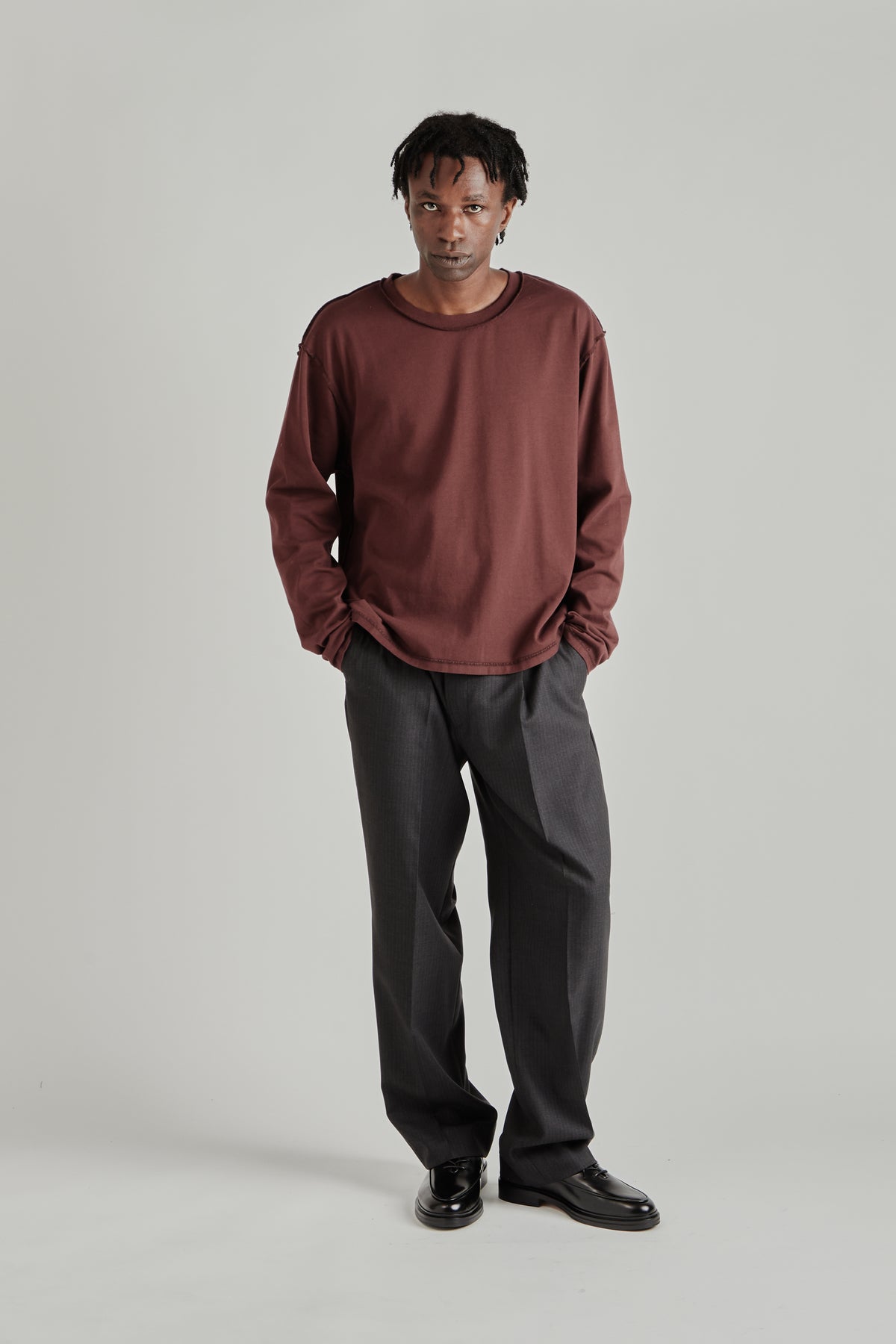 Reversed Longsleeve - Burgundy