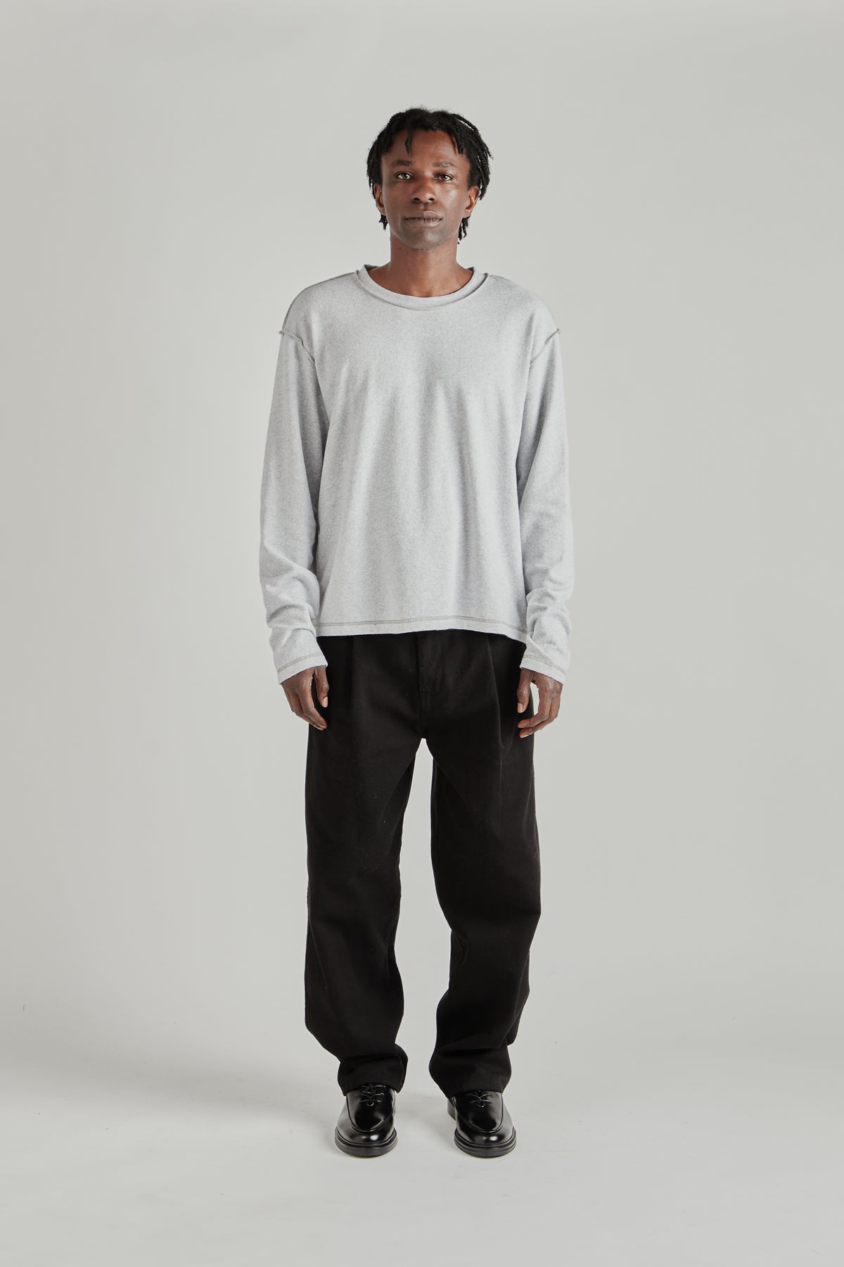Reversed Longsleeve - Grey Melange