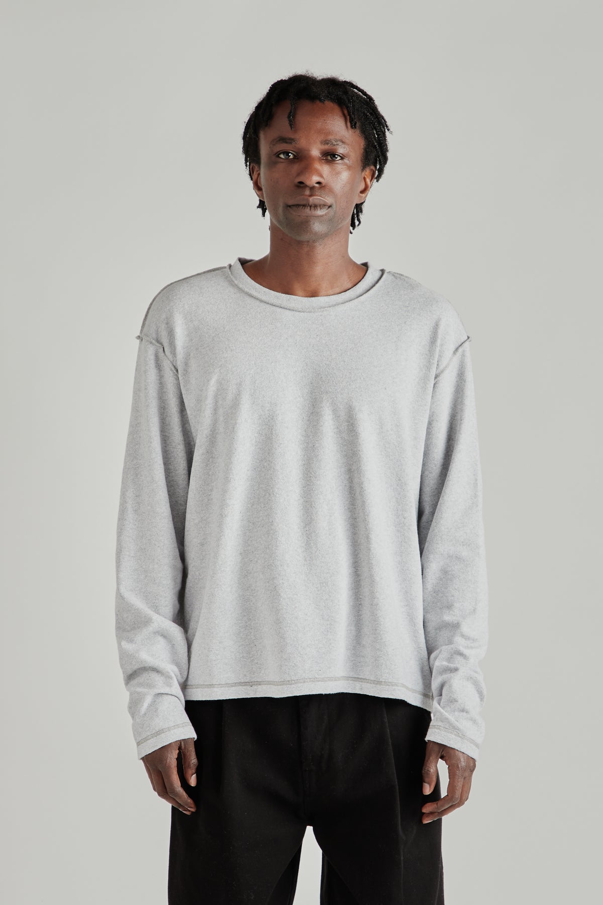 Reversed Longsleeve - Grey Melange