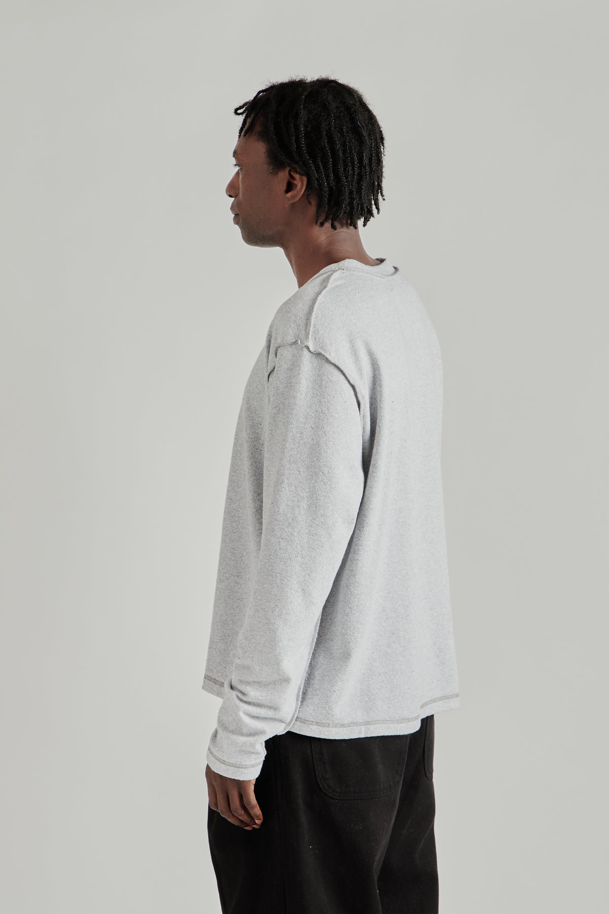 Reversed Longsleeve - Grey Melange