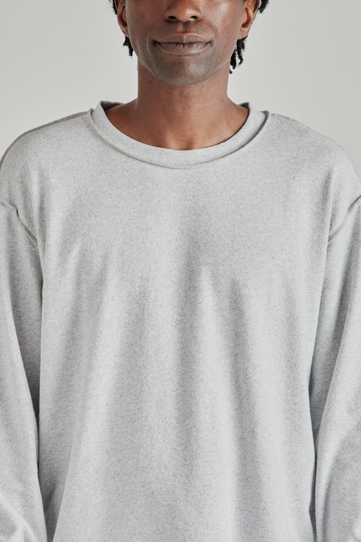 Reversed Longsleeve - Grey Melange