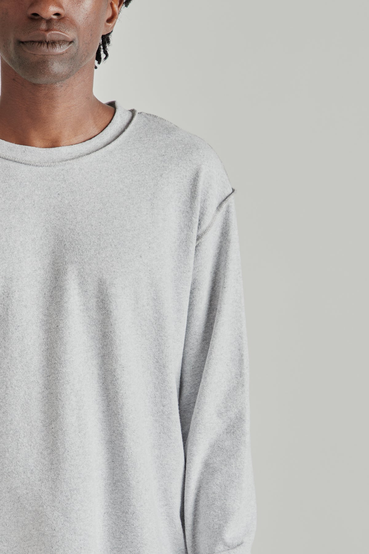 Reversed Longsleeve - Grey Melange