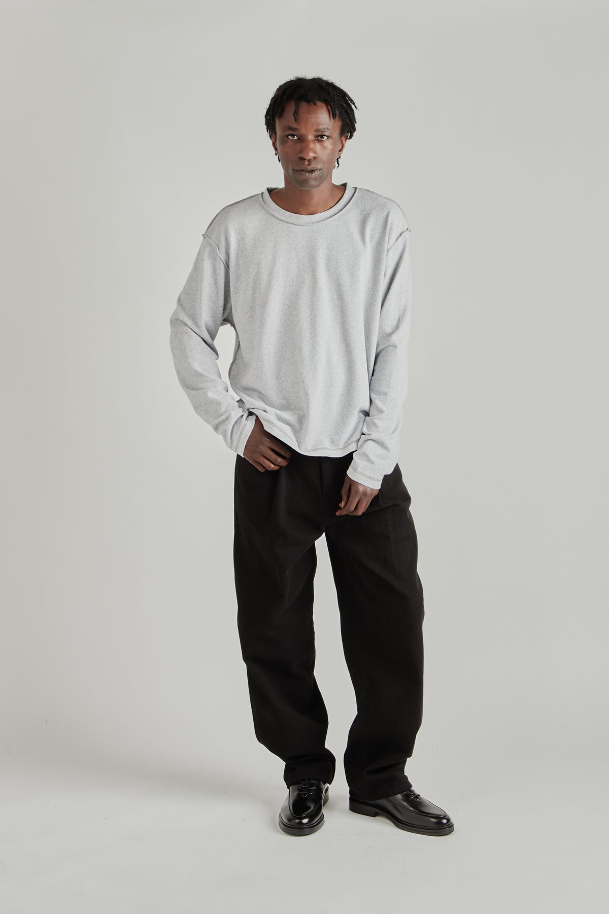 Reversed Longsleeve - Grey Melange