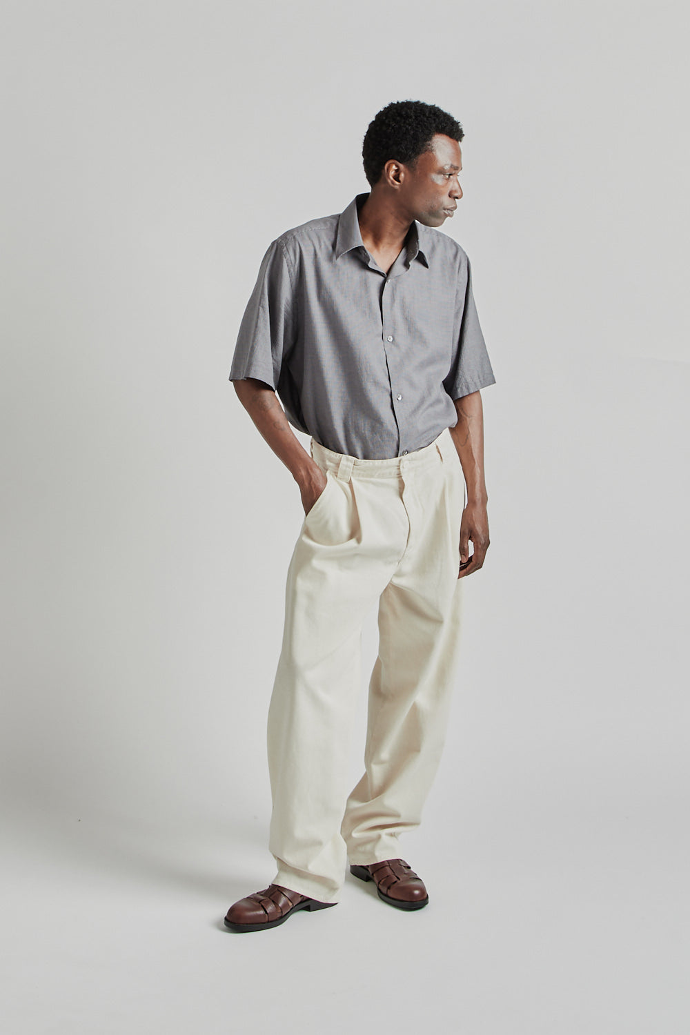Fairly Normal SS25 Big Pants White 12