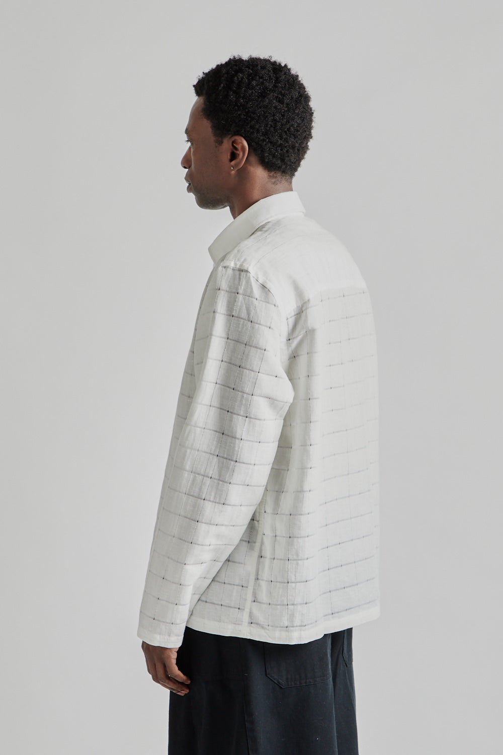 Fairly Normal SS25 Box Shirt Ghostcel White 4