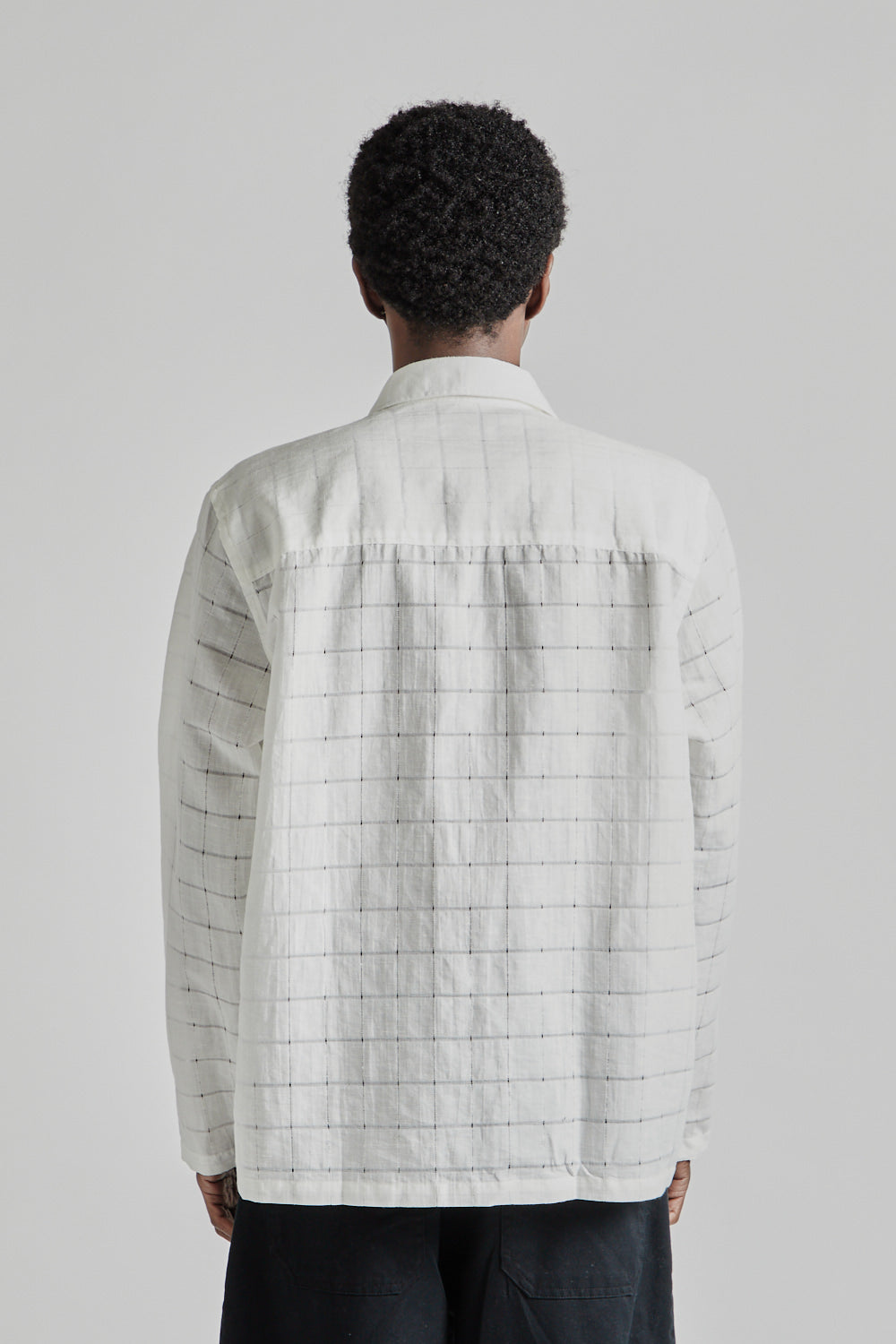 Fairly Normal SS25 Box Shirt Ghostcel White 5