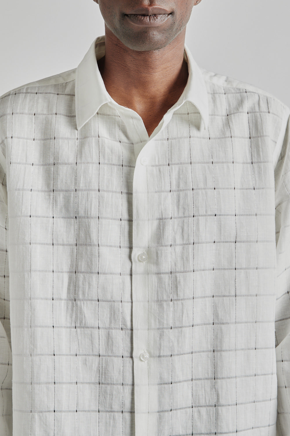Fairly Normal SS25 Box Shirt Ghostcel White 6