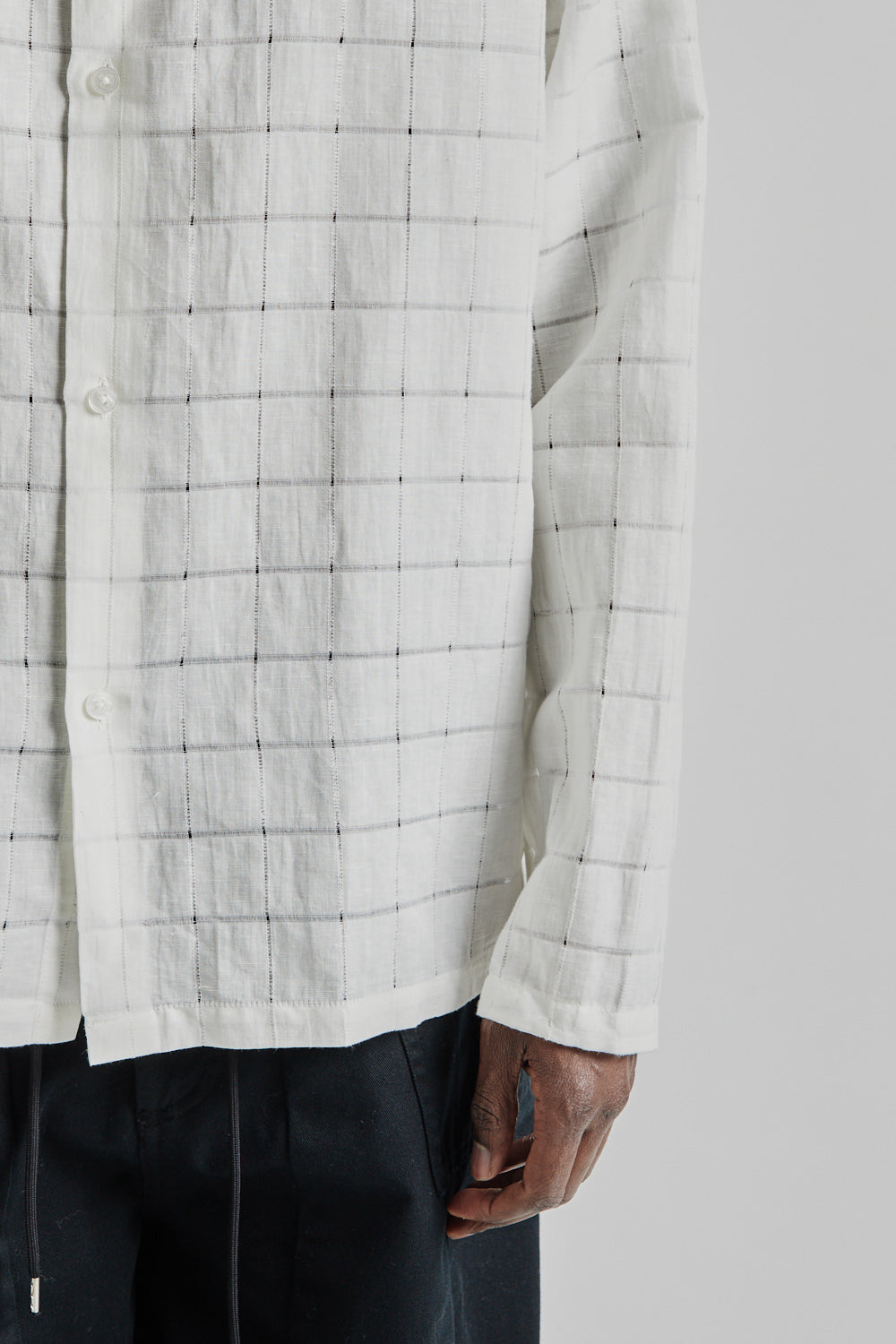 Fairly Normal SS25 Box Shirt Ghostcel White 8