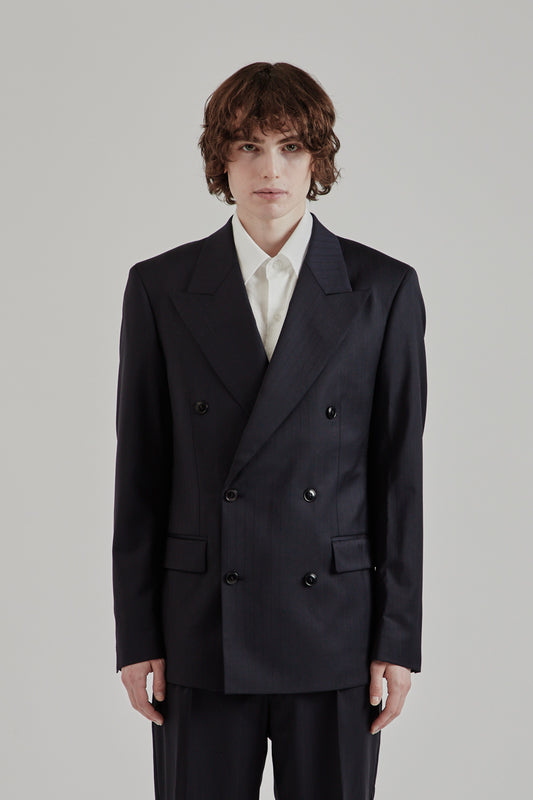 Fairly Normal SS25 Double Breast Blazer Pinstripe 2