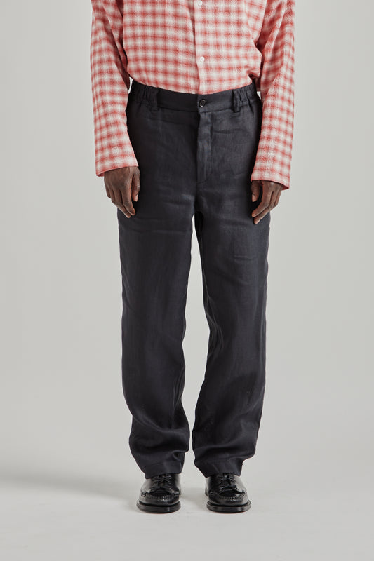Lounge Pants - Linen Black