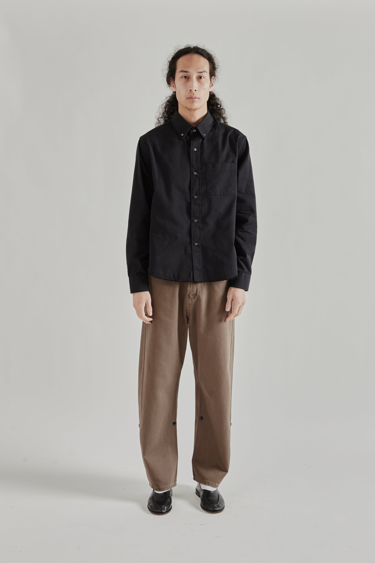 Fairly Normal SS26 Office Shirt Black1297