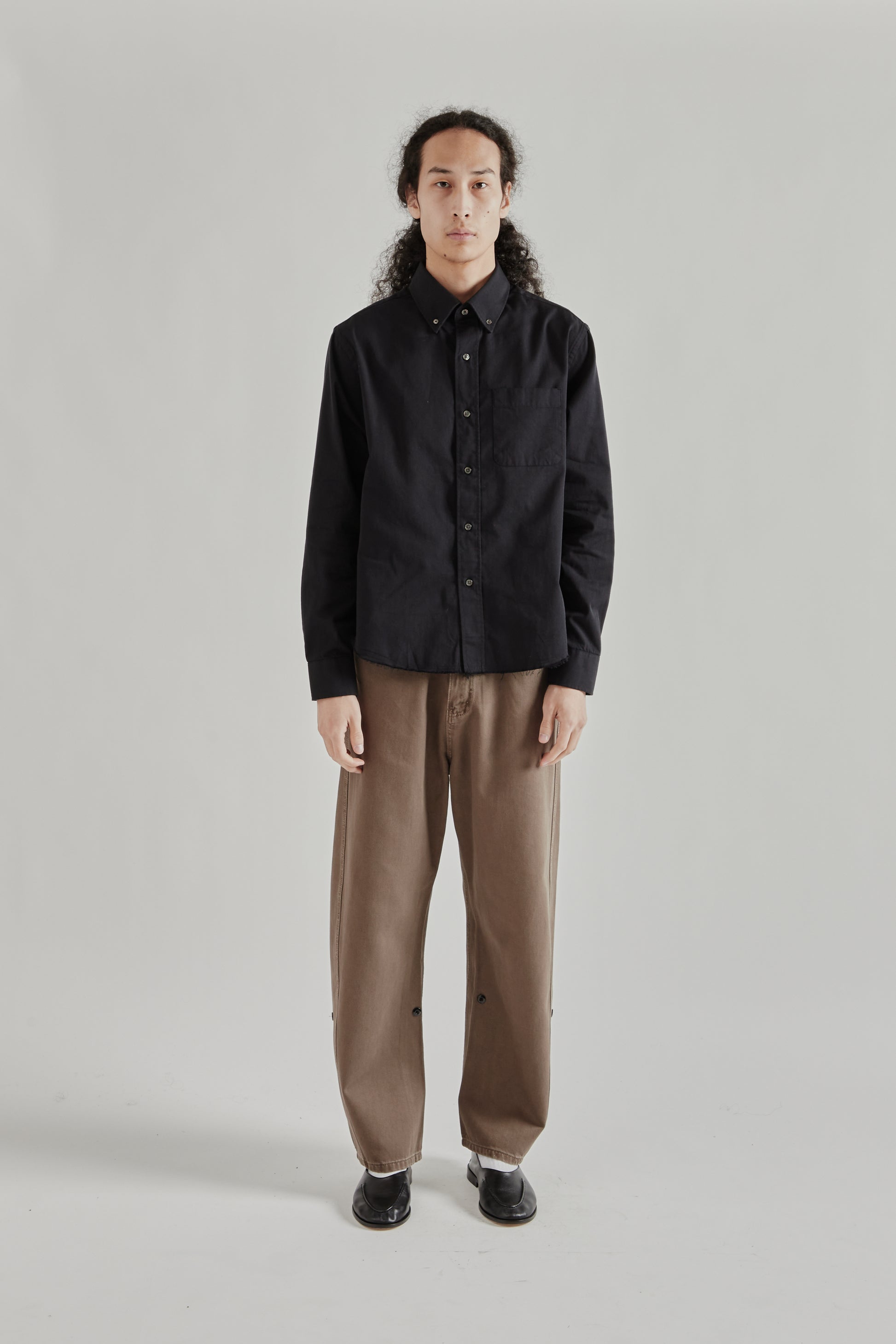 Fairly Normal SS26 Office Shirt Black1297