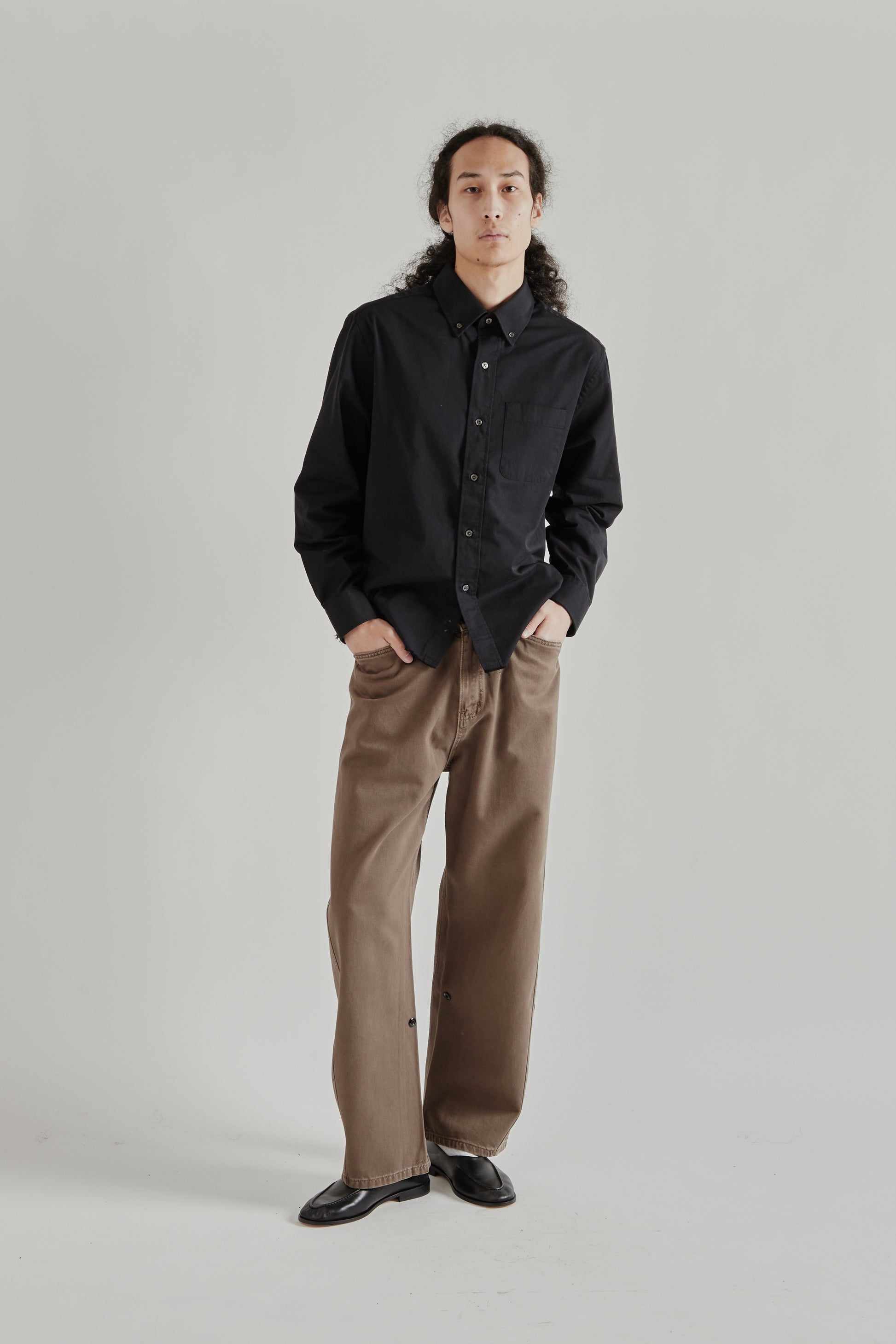 Fairly Normal SS26 Office Shirt Black1312