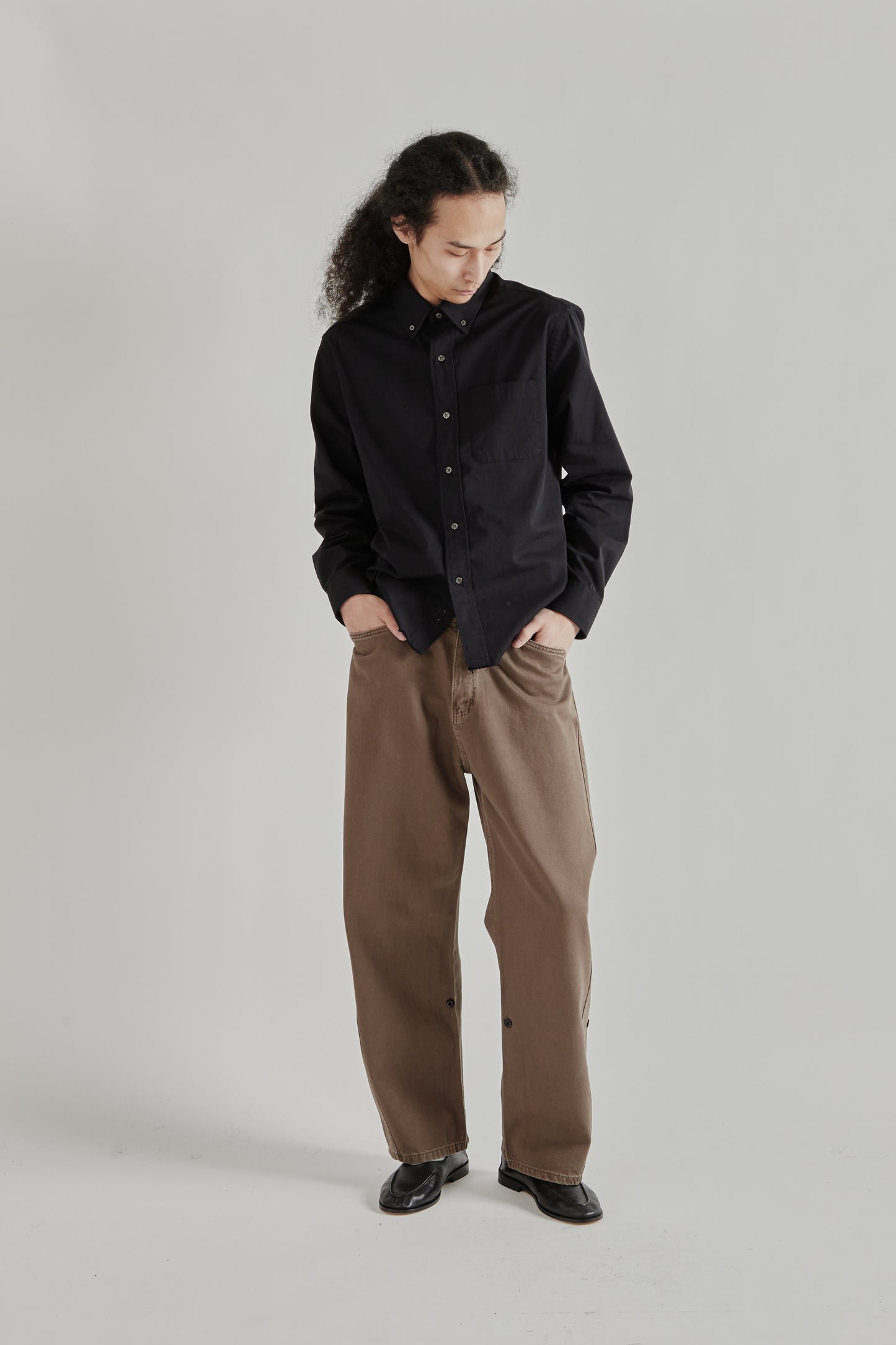 Fairly Normal SS26 Office Shirt Black1315