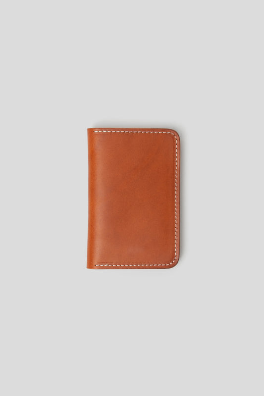 Folding Card Holder - Whiskey Vegetable Tanned Calf