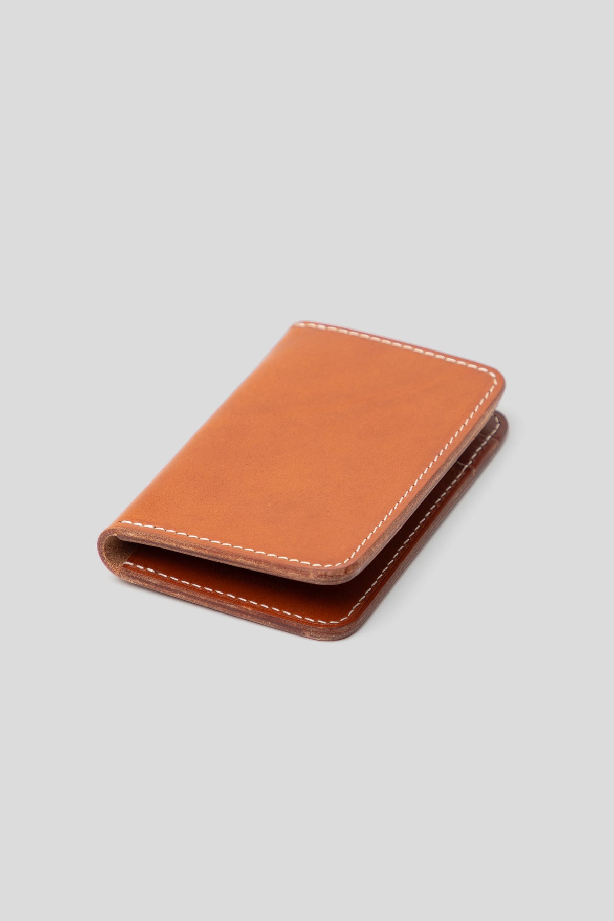 Folding Card Holder - Whiskey Vegetable Tanned Calf