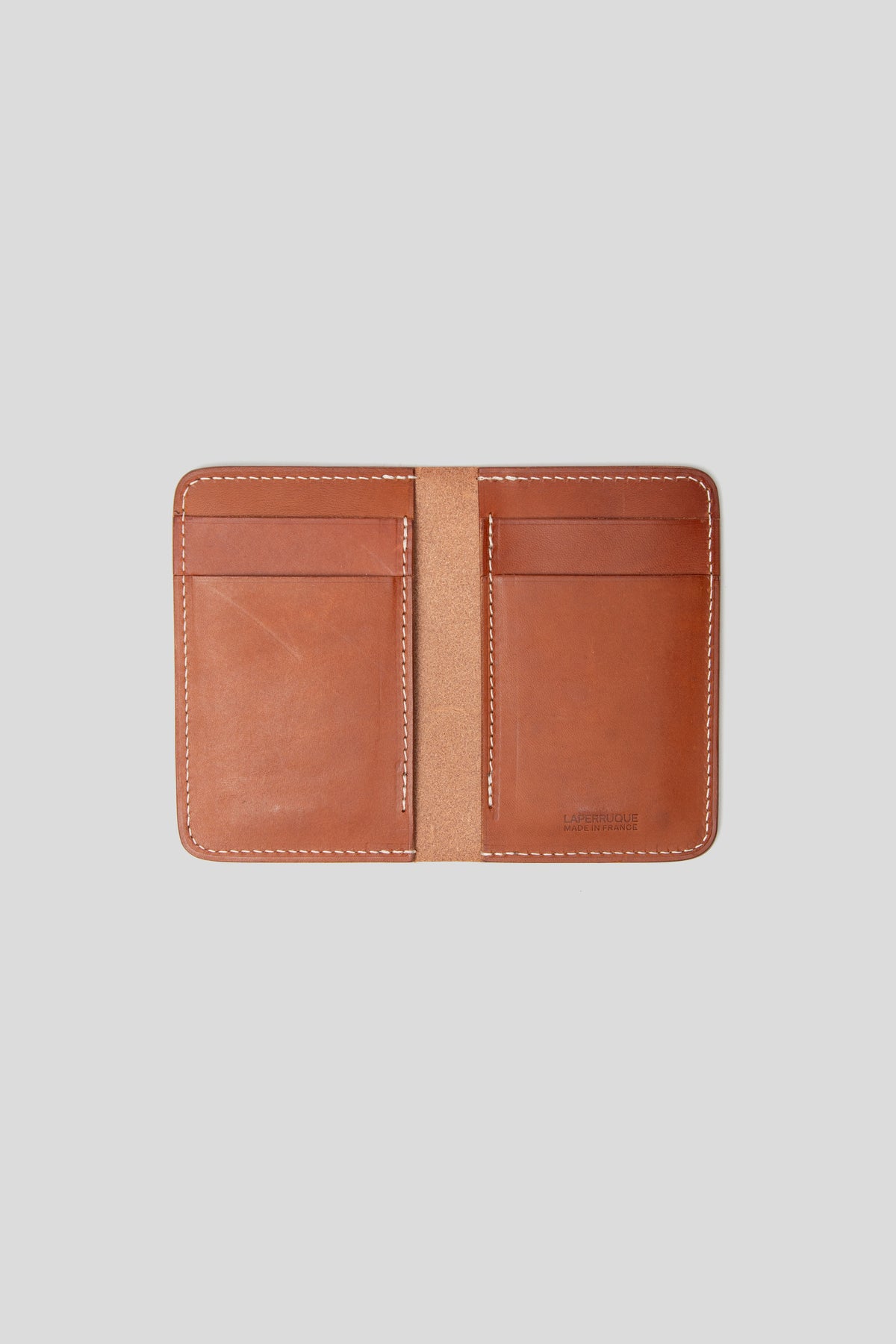 Folding Card Holder - Whiskey Vegetable Tanned Calf