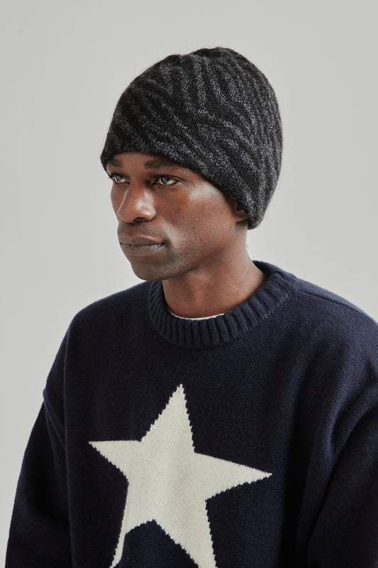 Found Feather FW25 Mohair Skully Zebra Black 2