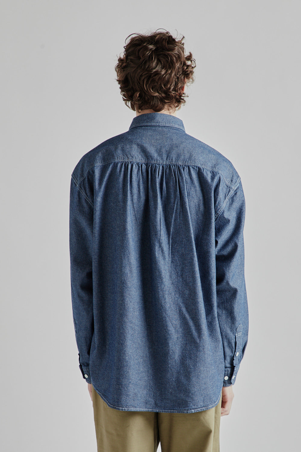 Frizmworks 1920s Chambray Work Shirt Indigo 5