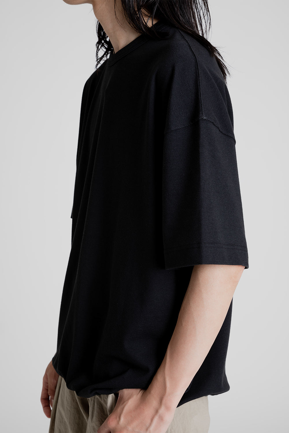Frizmworks Airly Mesh String Half Tee in Black