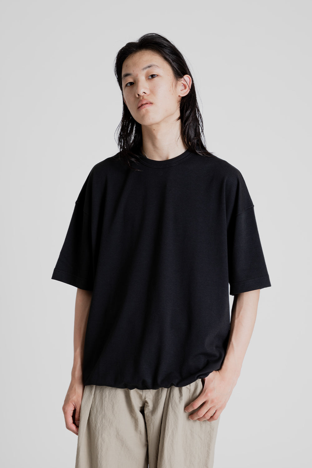 Frizmworks Airly Mesh String Half Tee in Black