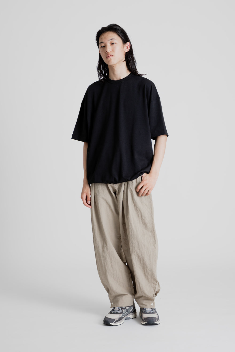 Frizmworks Airly Mesh String Half Tee in Black