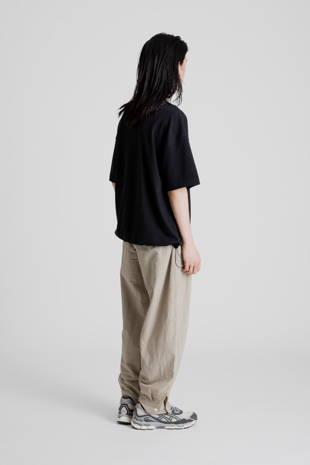 Frizmworks Airly Mesh String Half Tee in Black