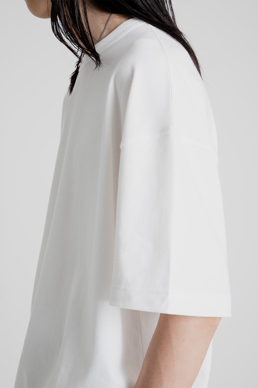 Airly Mesh String Half Tee - White - Wallace Mercantile Shop