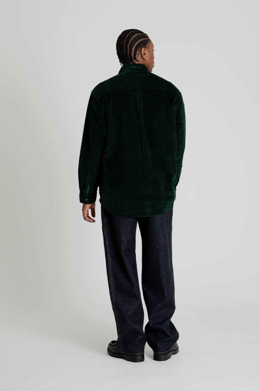 Frizmworks Alternate Corduroy Shirt Light Dark Green Back