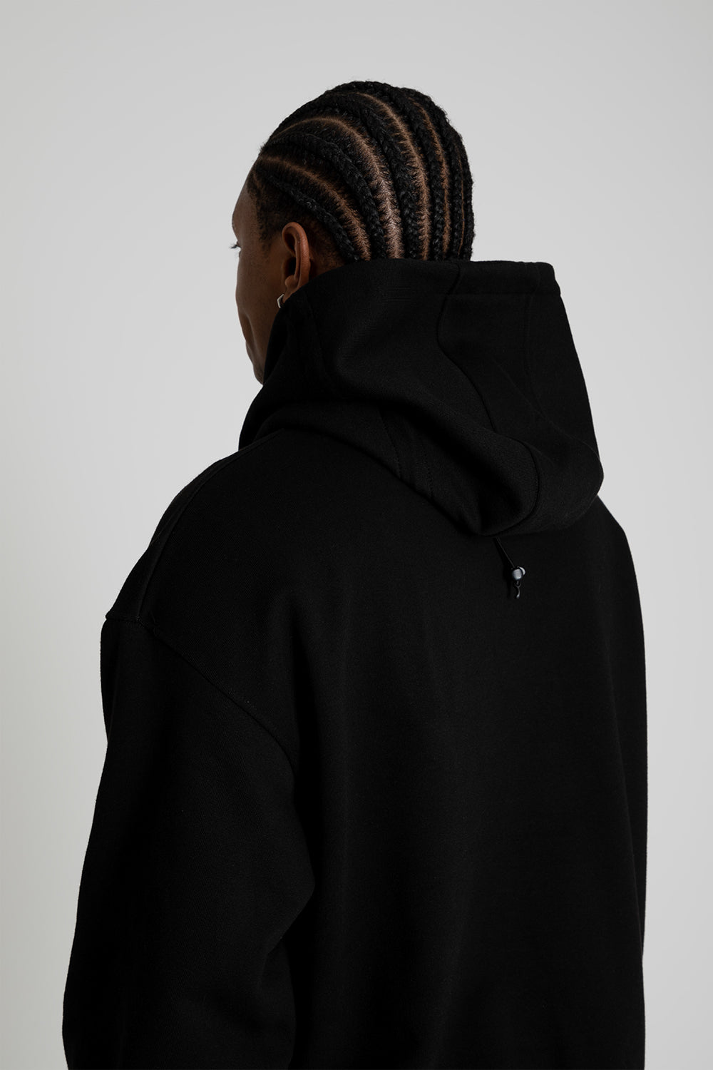 Frizmworks Banding Snap Hoodie Black Detail 03