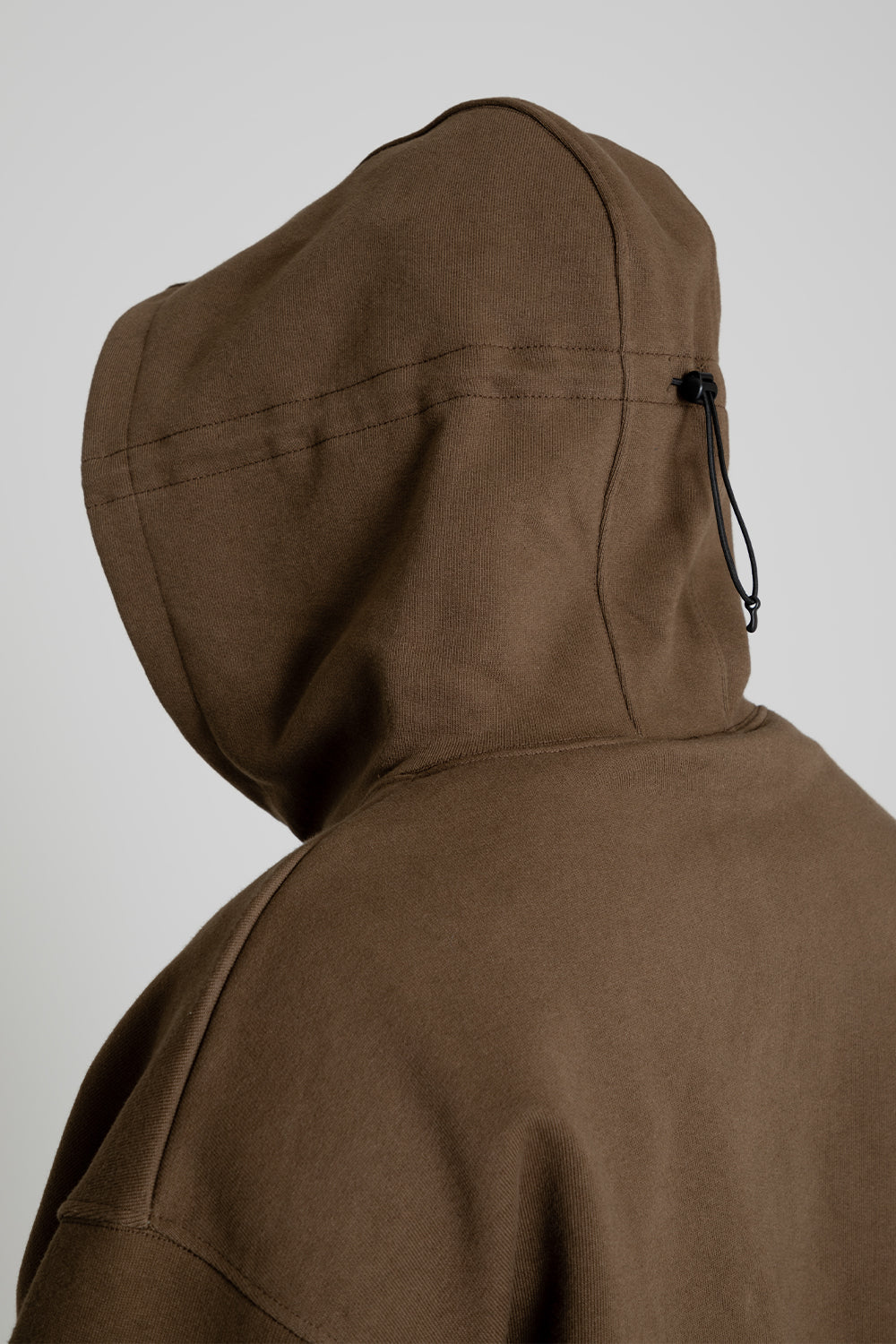 Frizmworks Banding Snap Hoodie Brown Detail 04