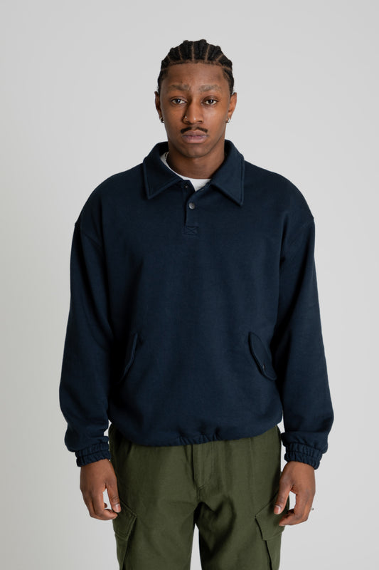 Frizmworks Banding Snap Sweatshirt Navy Focus