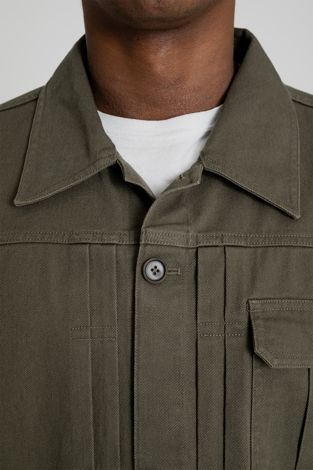 Frizmworks British Battle Dress Trucker Jacket Olive Detail 01