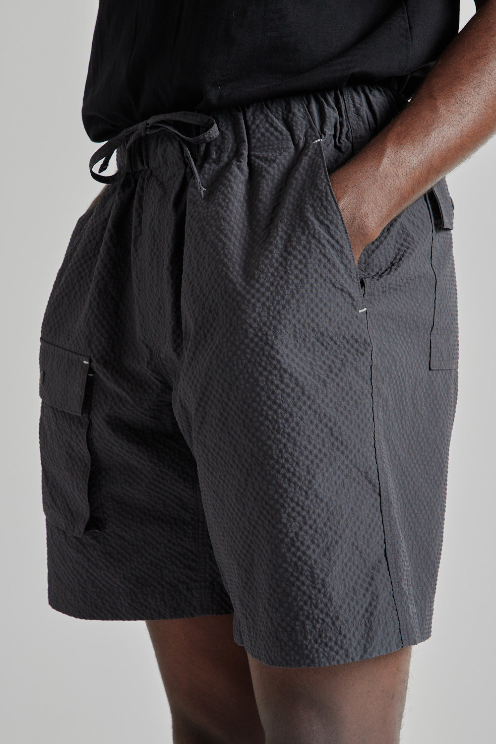 Comfortable Banding Shorts - Charcoal