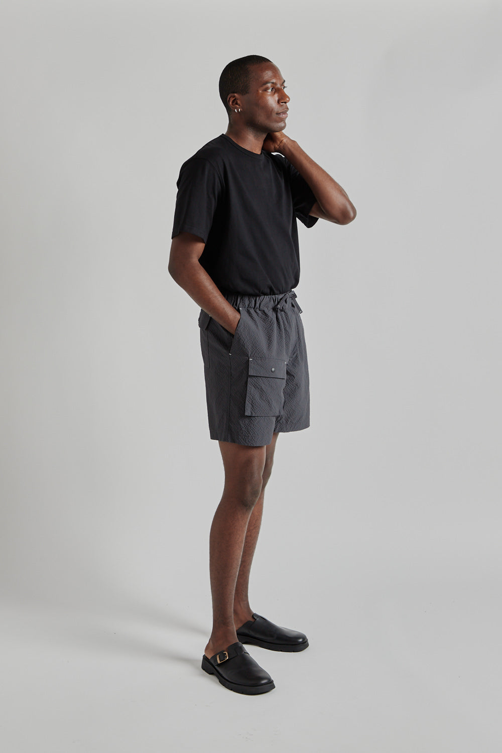 Comfortable Banding Shorts - Charcoal