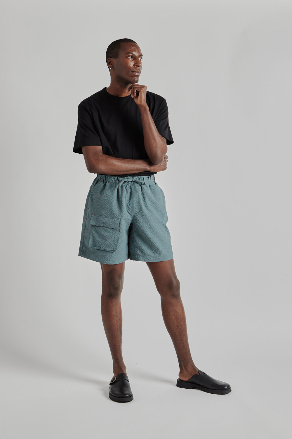 Comfortable Banding Shorts - Teal